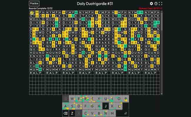 Duotrigordle Game How To Play Duotrigordle Game 2022