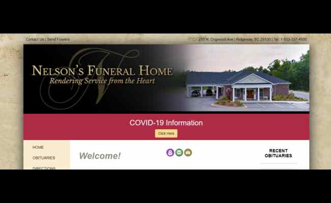 Nelson Funeral Home Ridgeway SC 2023 Best Info