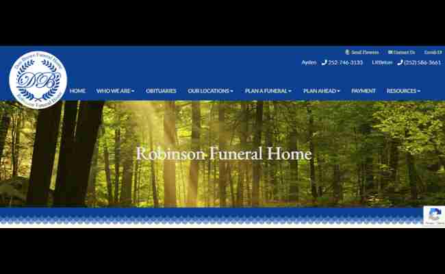 Robinson Funeral Home Littleton NC 2023 Best Info