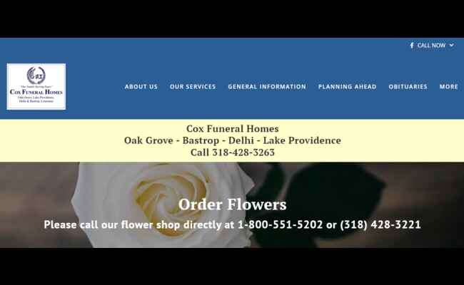 Cox Funeral Home Oak Grove La 2023 Best Info